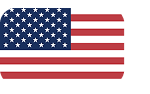 United States flag inside a rounded-rectangle badge with stars and stripes